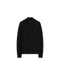 Polo Ralph Lauren Half Zip Sweater — Polo Black — front view