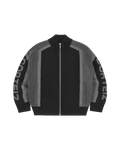 Corteiz Precision Knit Zip-Up — Black — front view