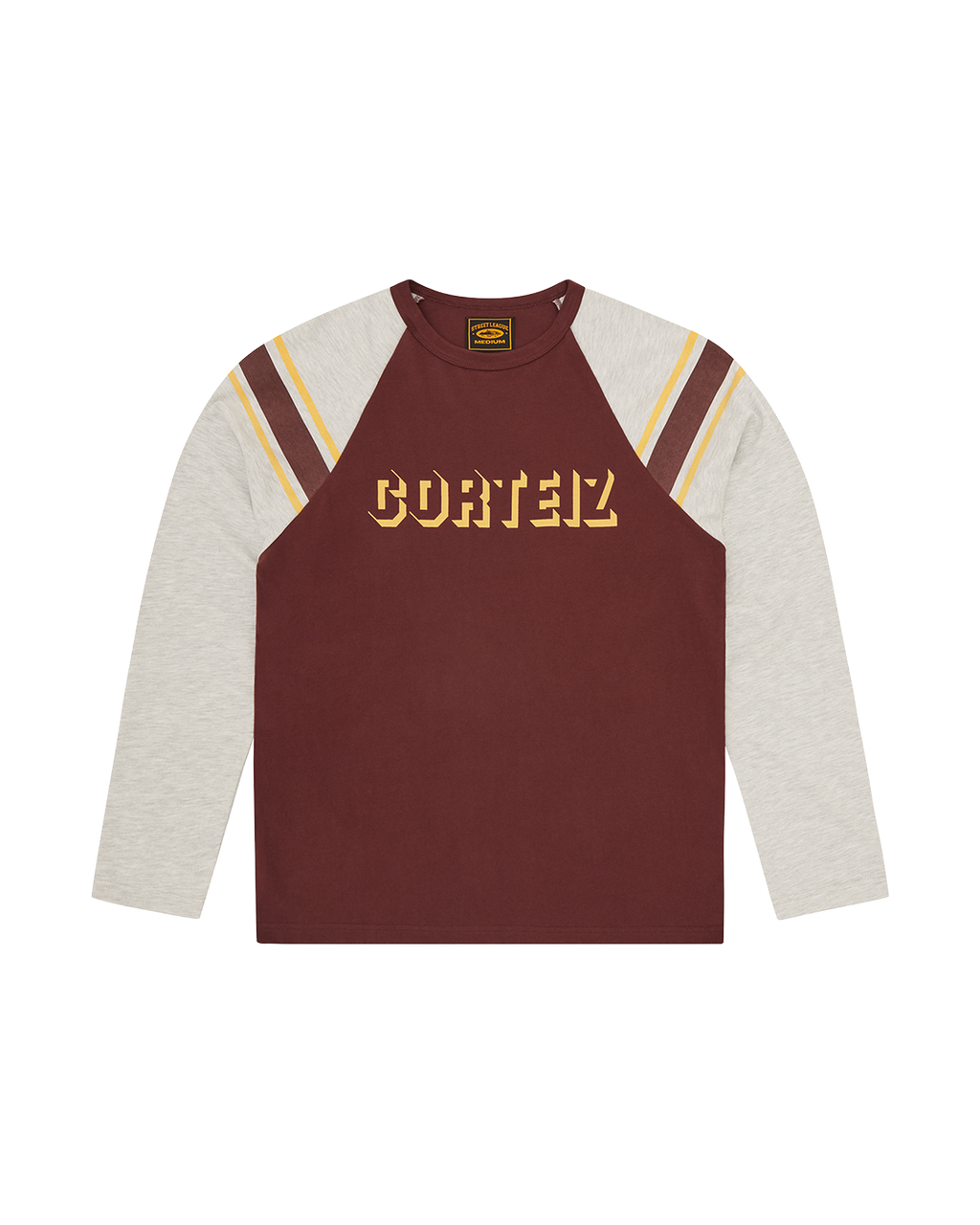 CORTEIZ 97 Raglan Long Sleeve — Burgundy — front view
