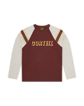 CORTEIZ 97 Raglan Long Sleeve — Burgundy — front view