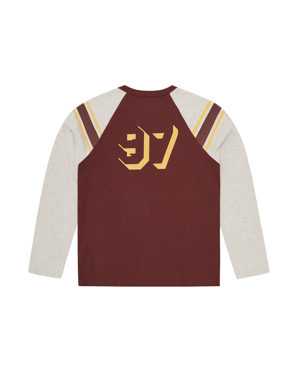 CORTEIZ 97 Raglan Long Sleeve — Burgundy — back view