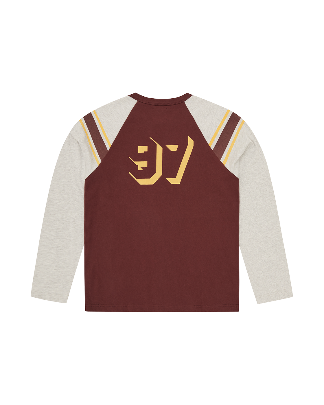 CORTEIZ 97 Raglan Long Sleeve — Burgundy — back view