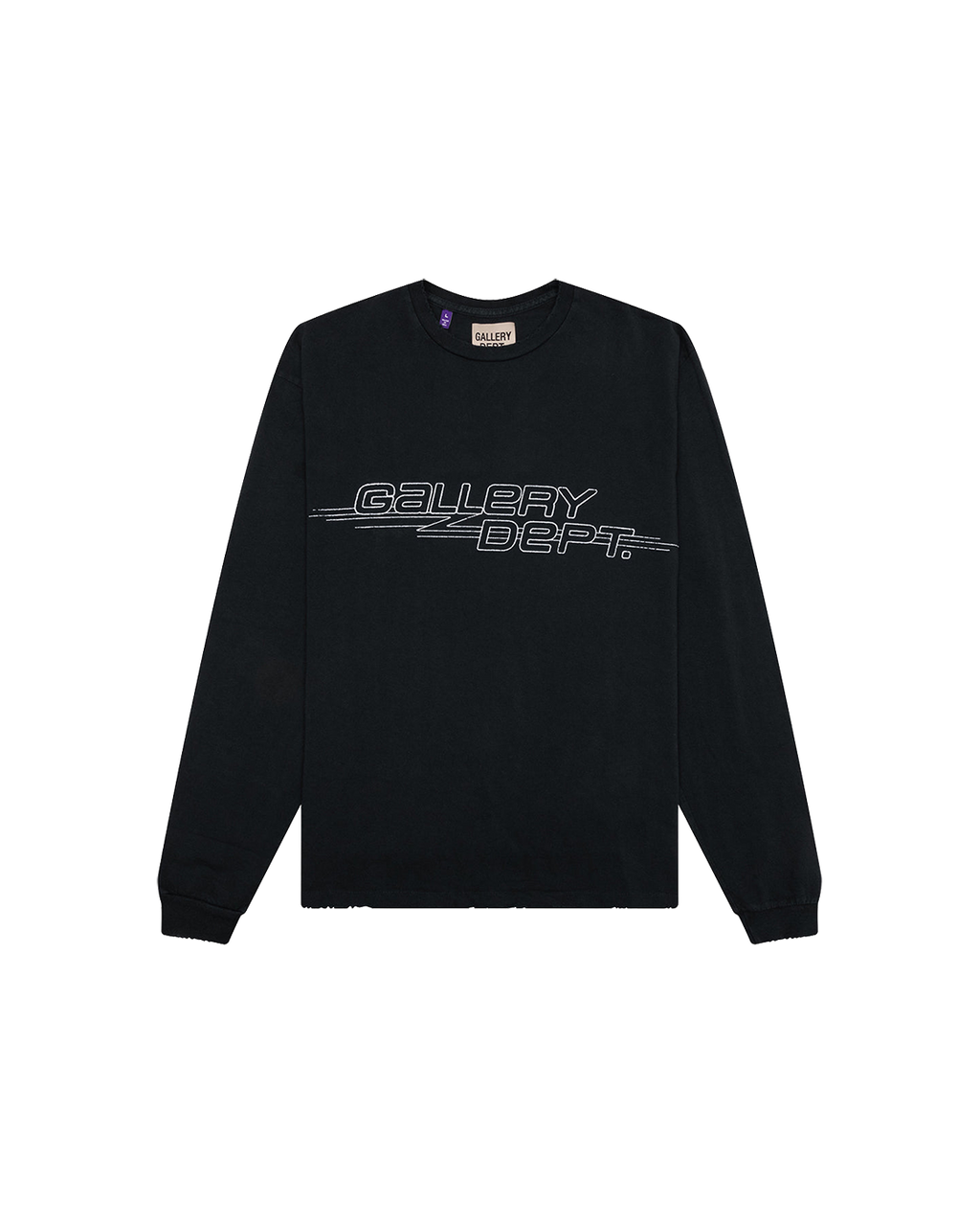 GALLERY DEPT. Skate Long Sleeve — Second Hand Black — front view