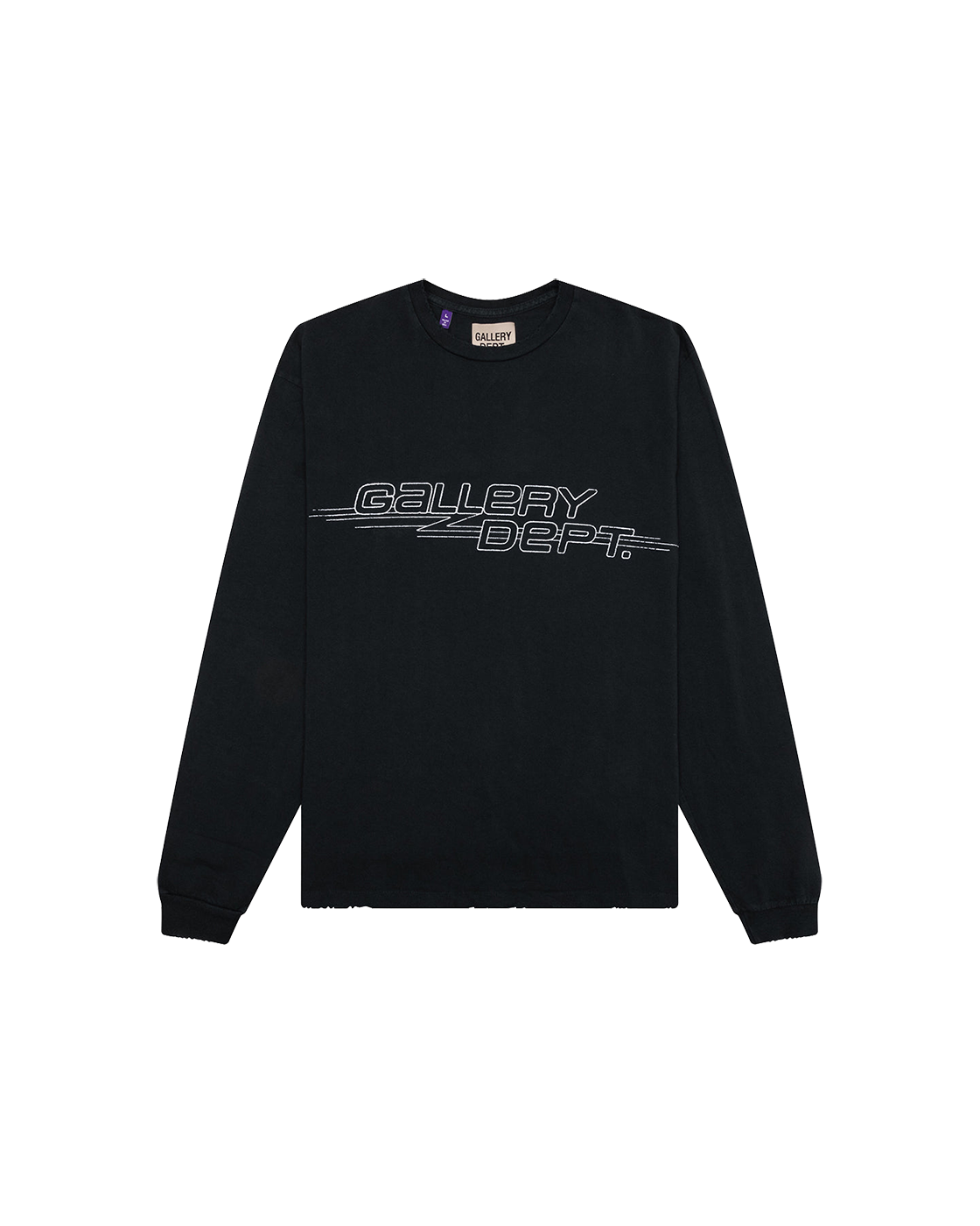 GALLERY DEPT. Skate Long Sleeve — Second Hand Black — front view