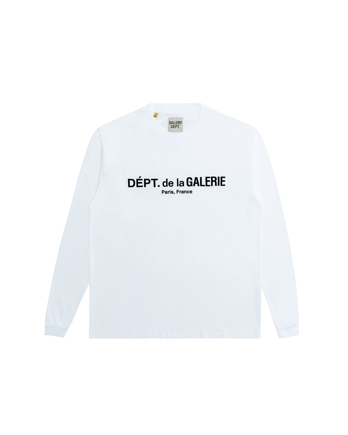 GALLERY DEPT. French Logo Lux Long Sleeve — Clean White — front view