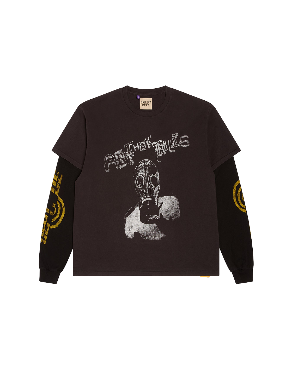 GALLERY DEPT. Noise 2fer Long Sleeve — Black/Black — front view