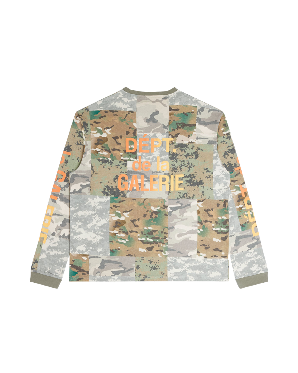 GALLERY DEPT. Mixed Camo Long Sleeve — Mixed Camo — back view