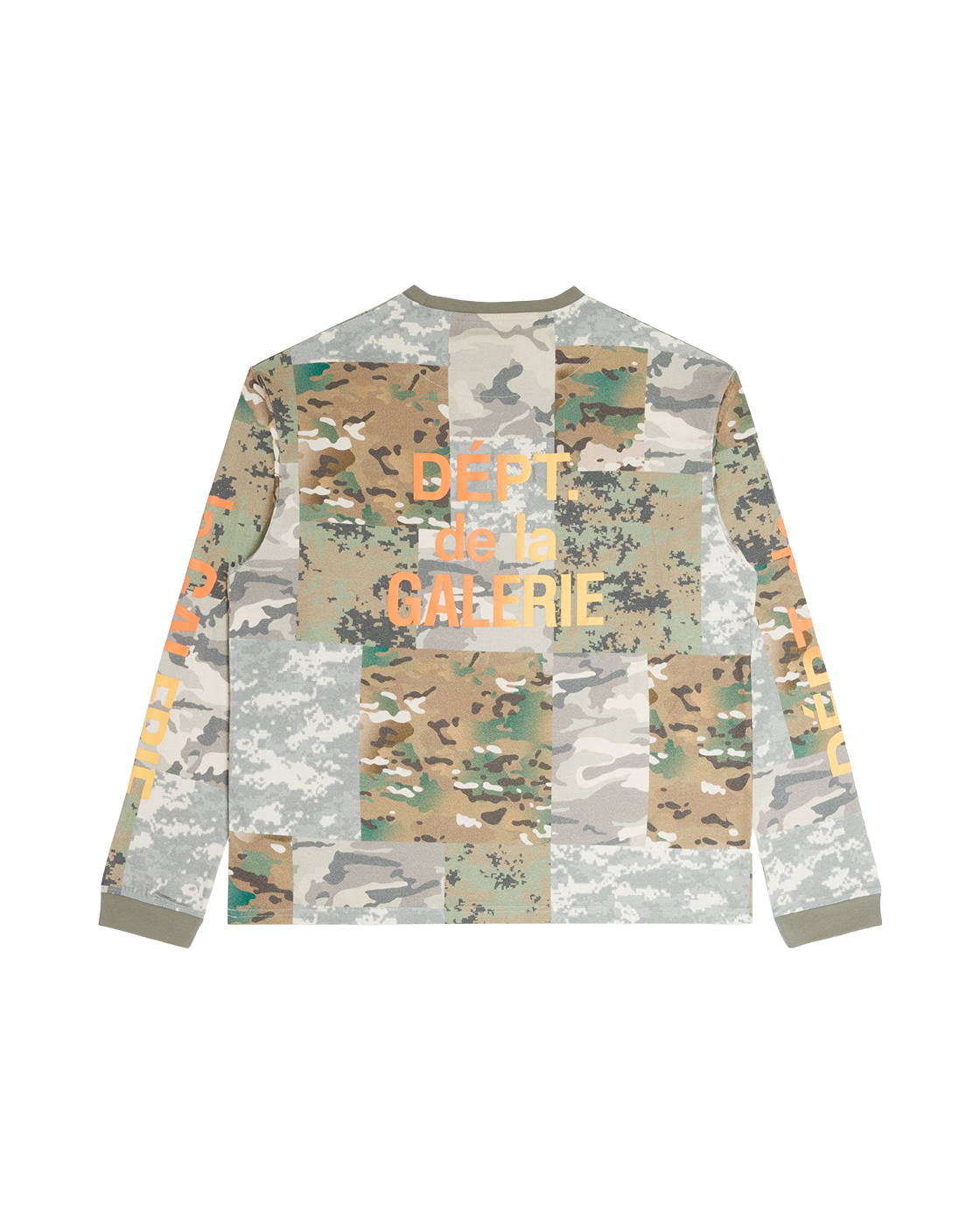 GALLERY DEPT. Mixed Camo Long Sleeve — Mixed Camo — back view