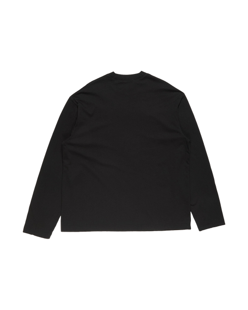 ACNE STUDIOS RIVET LOGO LONG-SLEEVE T-SHIRT — BLACK — back view