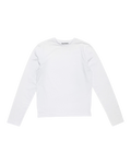ACNE STUDIOS SEASONAL FACE LONG-SLEEVE T-SHIRT — OPTIC WHITE — front view