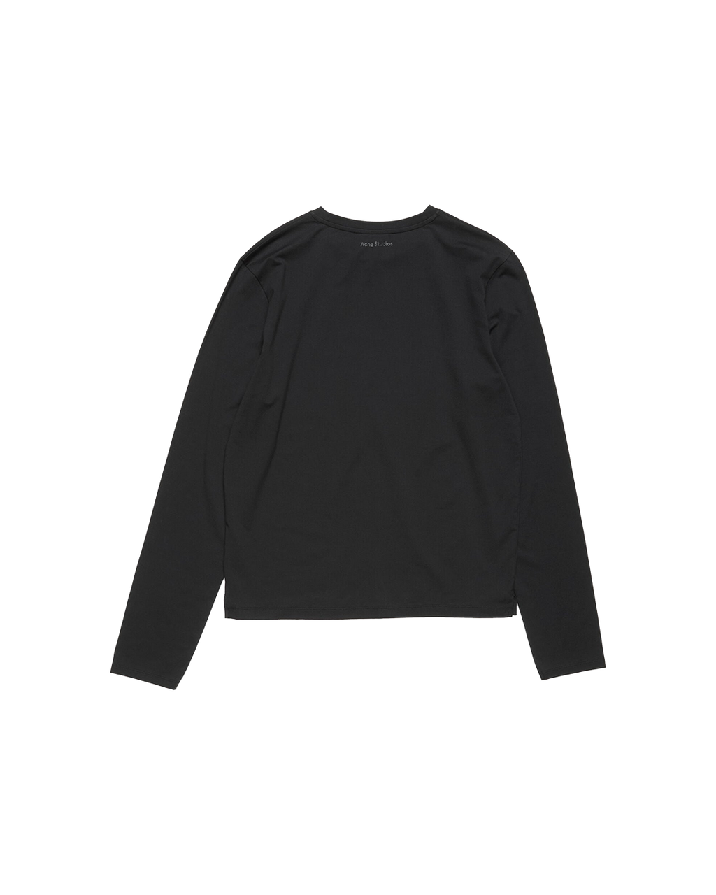 ACNE STUDIOS SEASONAL FACE LONG-SLEEVE T-SHIRT — BLACK — back view