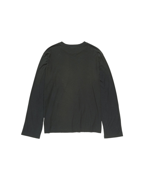 ACNE STUDIOS 1996 POCKET LONG-SLEEVE T-SHIRT — FADED BLACK — back view