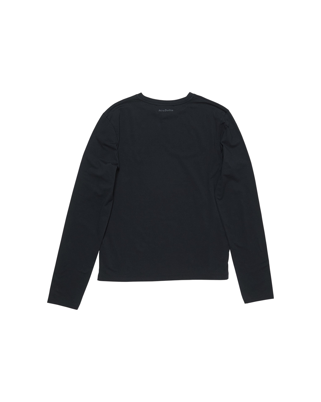 ACNE STUDIOS CLASSIC FACE LONG-SLEEVE T-SHIRT — BLACK — back view