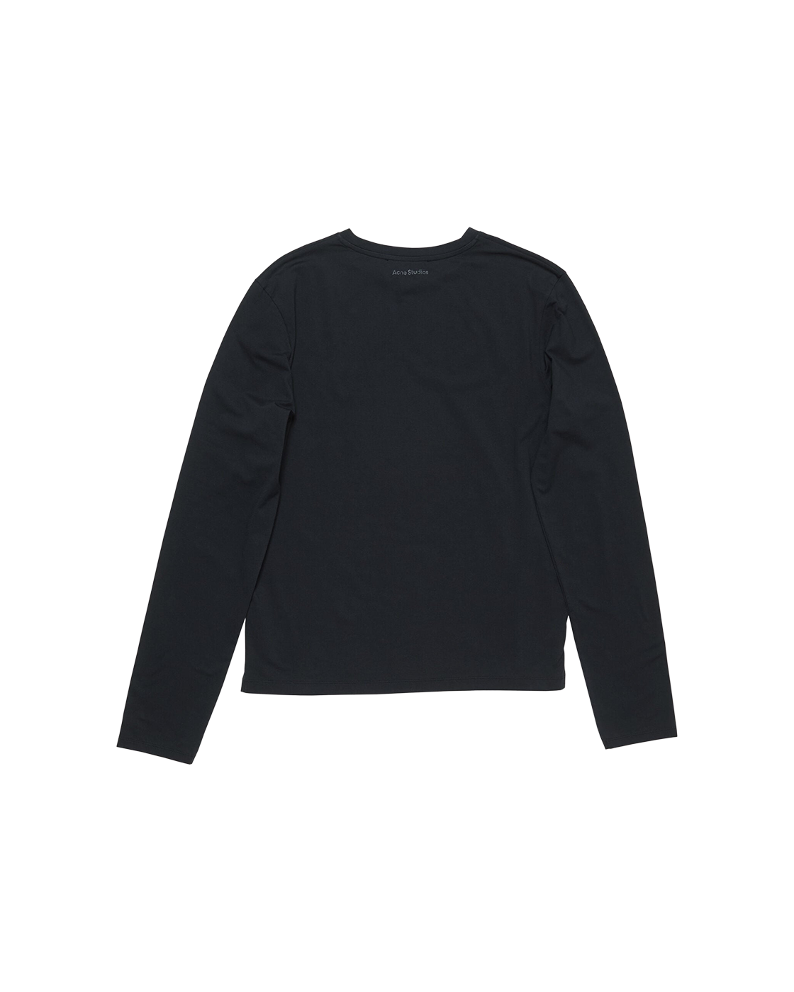 ACNE STUDIOS CLASSIC FACE LONG-SLEEVE T-SHIRT — BLACK — back view