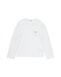 ACNE STUDIOS 1996 POCKET LONG-SLEEVE T-SHIRT — OPTIC WHITE — front view