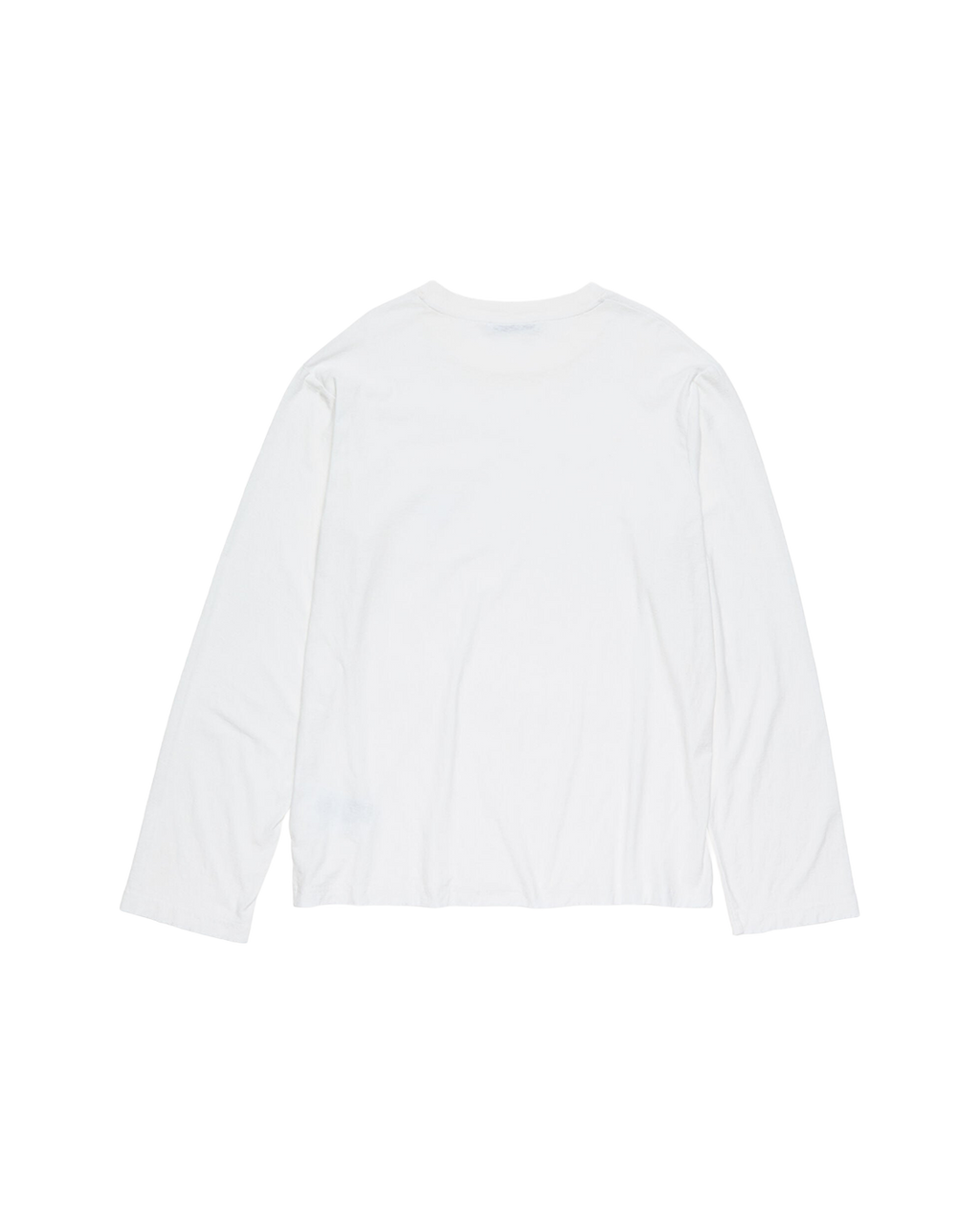 ACNE STUDIOS 1996 POCKET LONG-SLEEVE T-SHIRT — OPTIC WHITE — back view