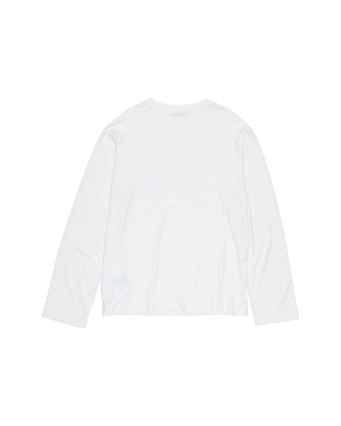 ACNE STUDIOS 1996 POCKET LONG-SLEEVE T-SHIRT — OPTIC WHITE — back view