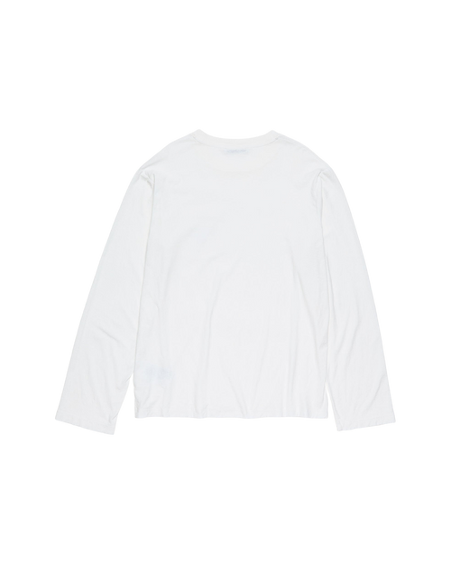 ACNE STUDIOS 1996 POCKET LONG-SLEEVE T-SHIRT — OPTIC WHITE — back view