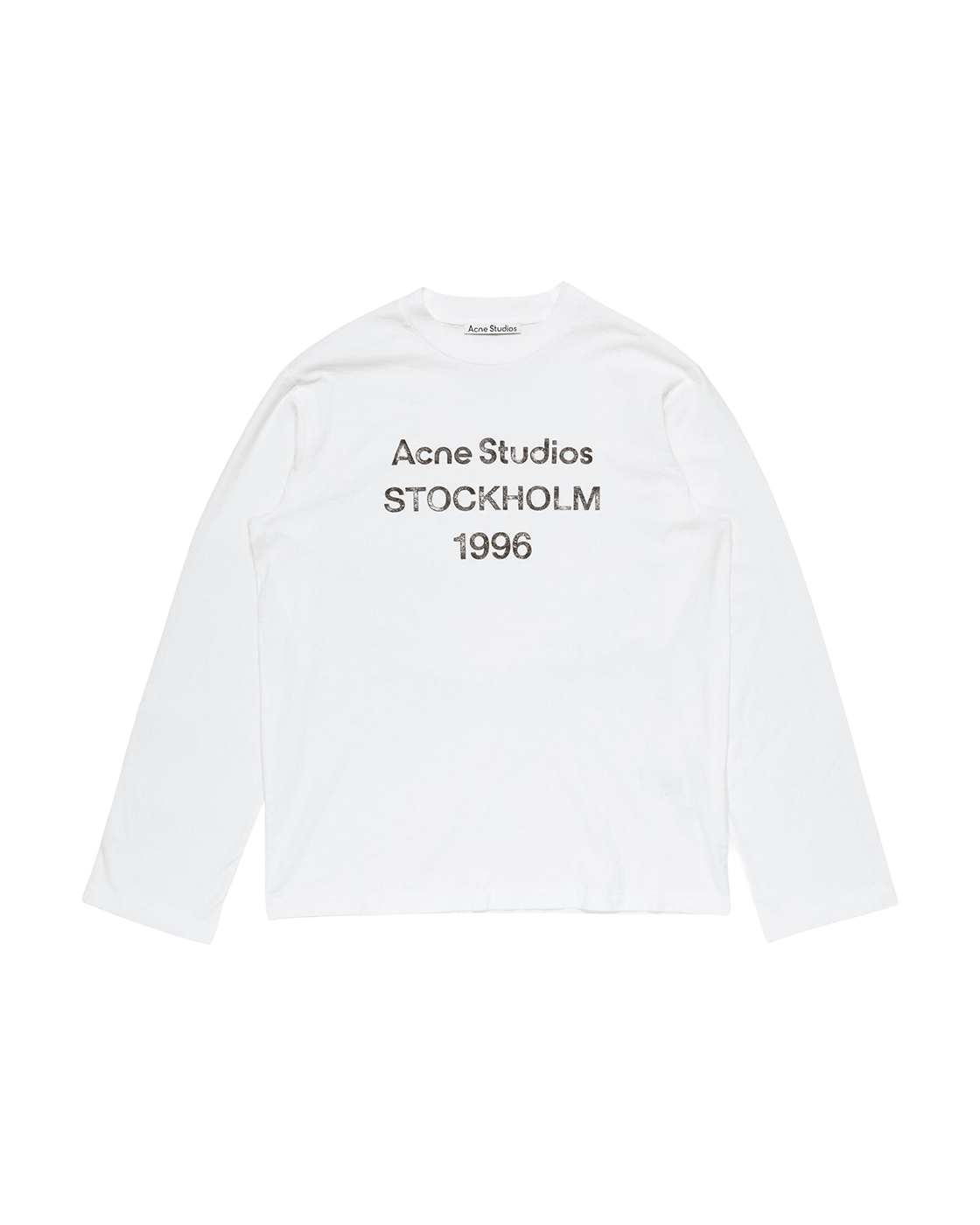 ACNE STUDIOS STOCKHOLM 1996 LONG-SLEEVE T-SHIRT — OFF WHITE — front view