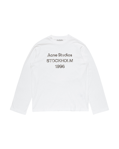 ACNE STUDIOS STOCKHOLM 1996 LONG-SLEEVE T-SHIRT — OFF WHITE — front view