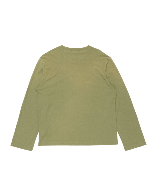ACNE STUDIOS STOCKHOLM 1996 LONG-SLEEVE T-SHIRT — OLIVE GREEN — back view