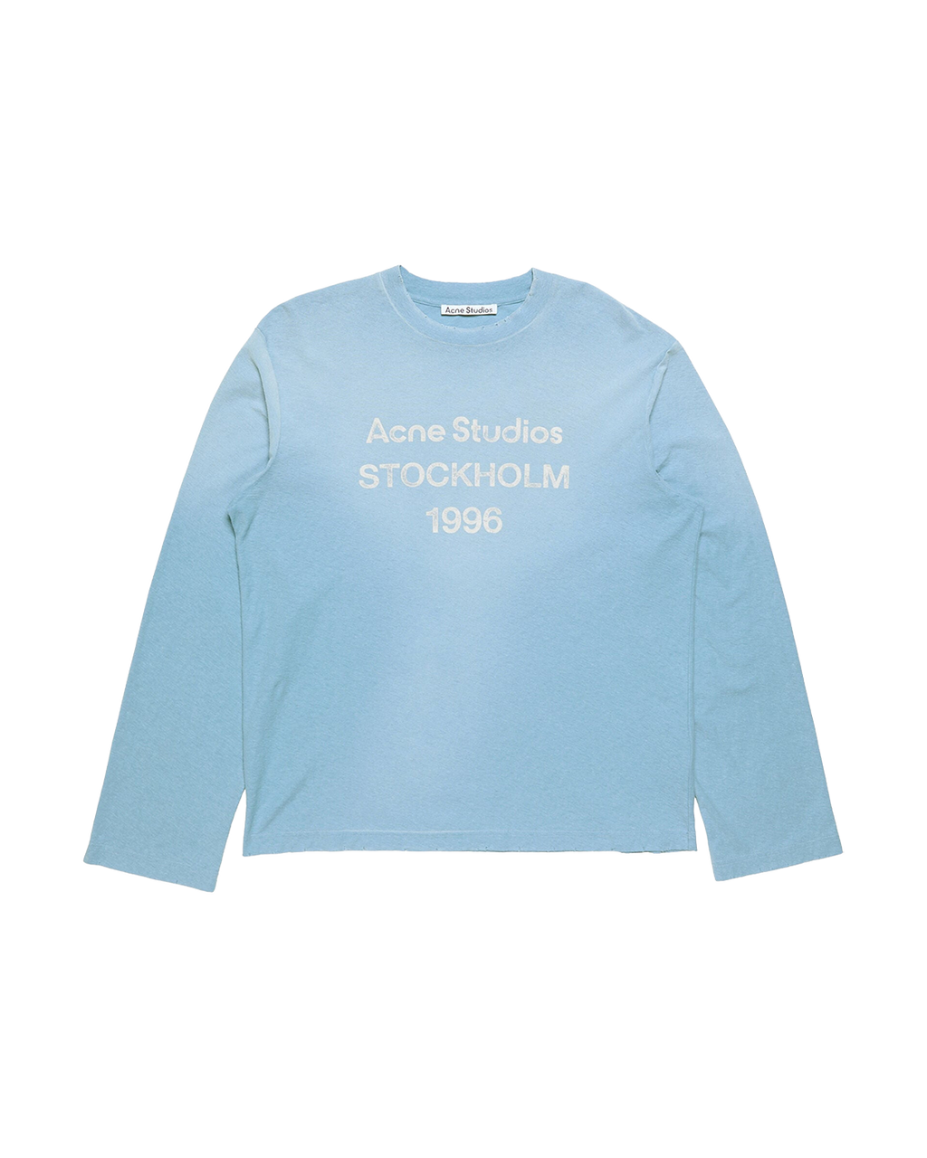 ACNE STUDIOS STOCKHOLM 1996 LONG-SLEEVE T-SHIRT — CORNFLOWER BLUE — front view