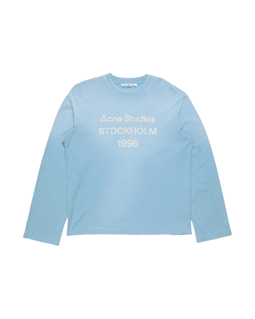 ACNE STUDIOS STOCKHOLM 1996 LONG-SLEEVE T-SHIRT — CORNFLOWER BLUE — front view
