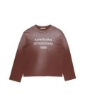 ACNE STUDIOS STOCKHOLM 1996 LONG-SLEEVE T-SHIRT — CHOCOLATE BROWN — front view