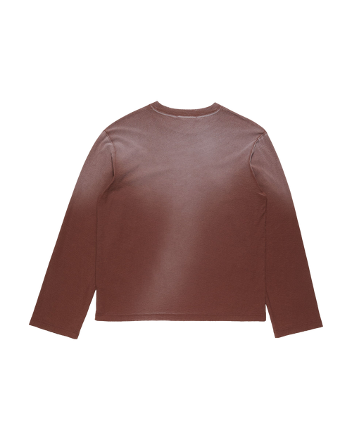 ACNE STUDIOS STOCKHOLM 1996 LONG-SLEEVE T-SHIRT — CHOCOLATE BROWN — back view