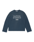 ACNE STUDIOS STOCKHOLM 1996 LONG-SLEEVE T-SHIRT — DEEP BLUE — front view