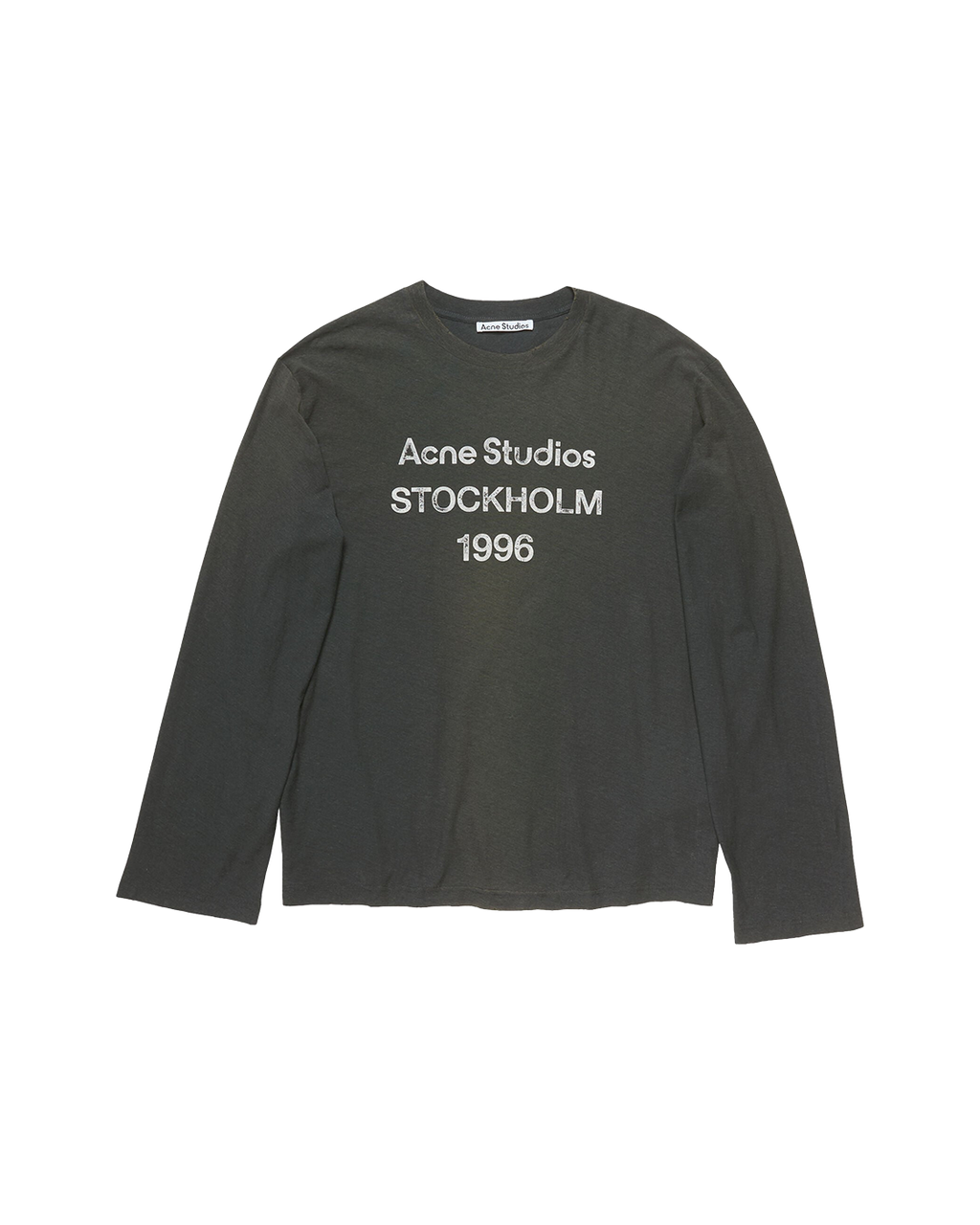 ACNE STUDIOS STOCKHOLM 1996 LONG-SLEEVE T-SHIRT — FADED BLACK — front view