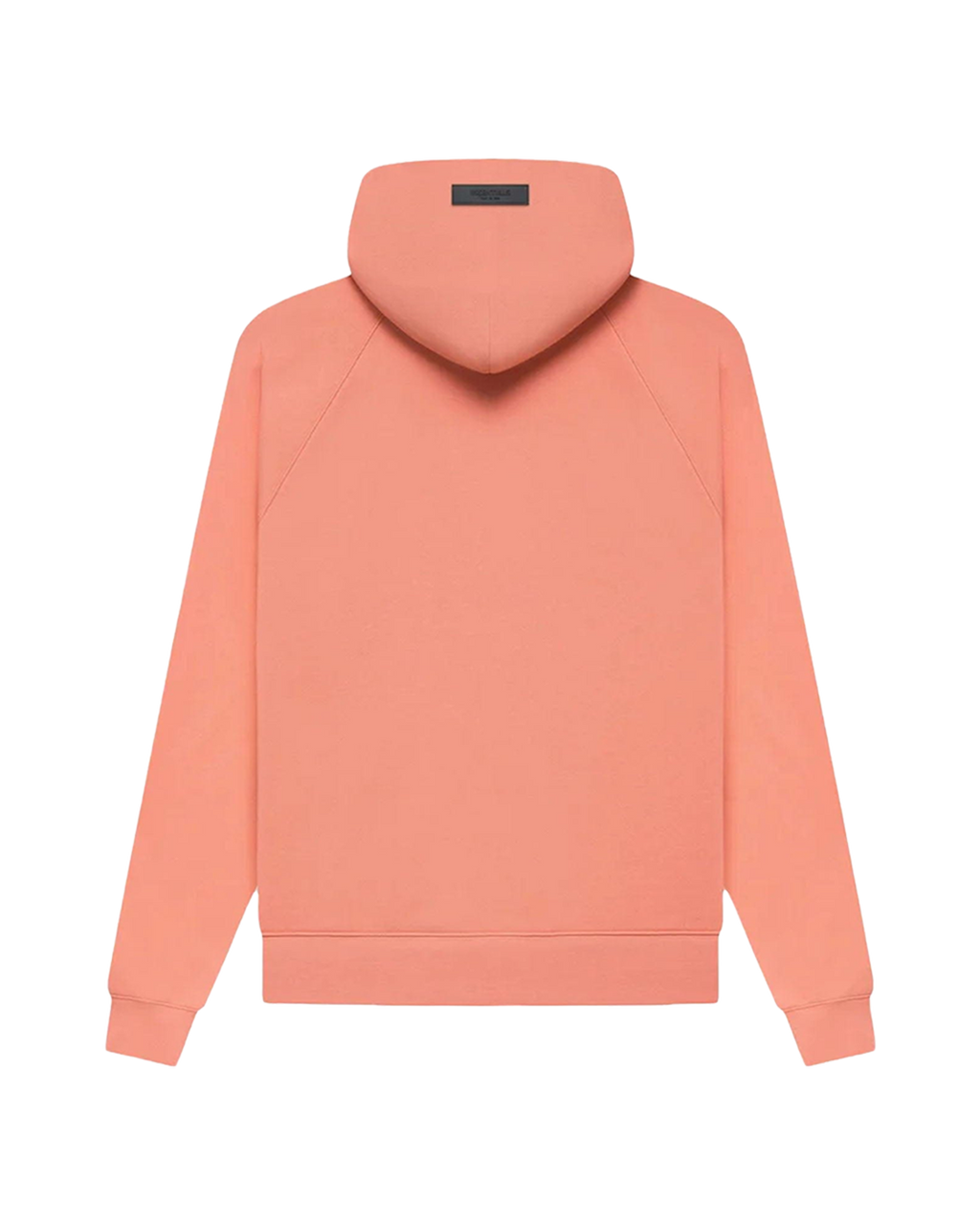 ESSENTIALS HOODIE — CORAL — back