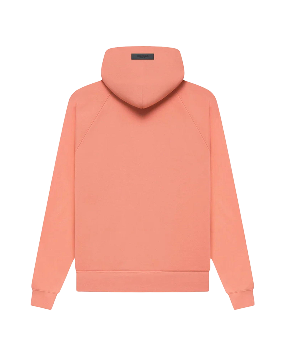 ESSENTIALS HOODIE — CORAL — back