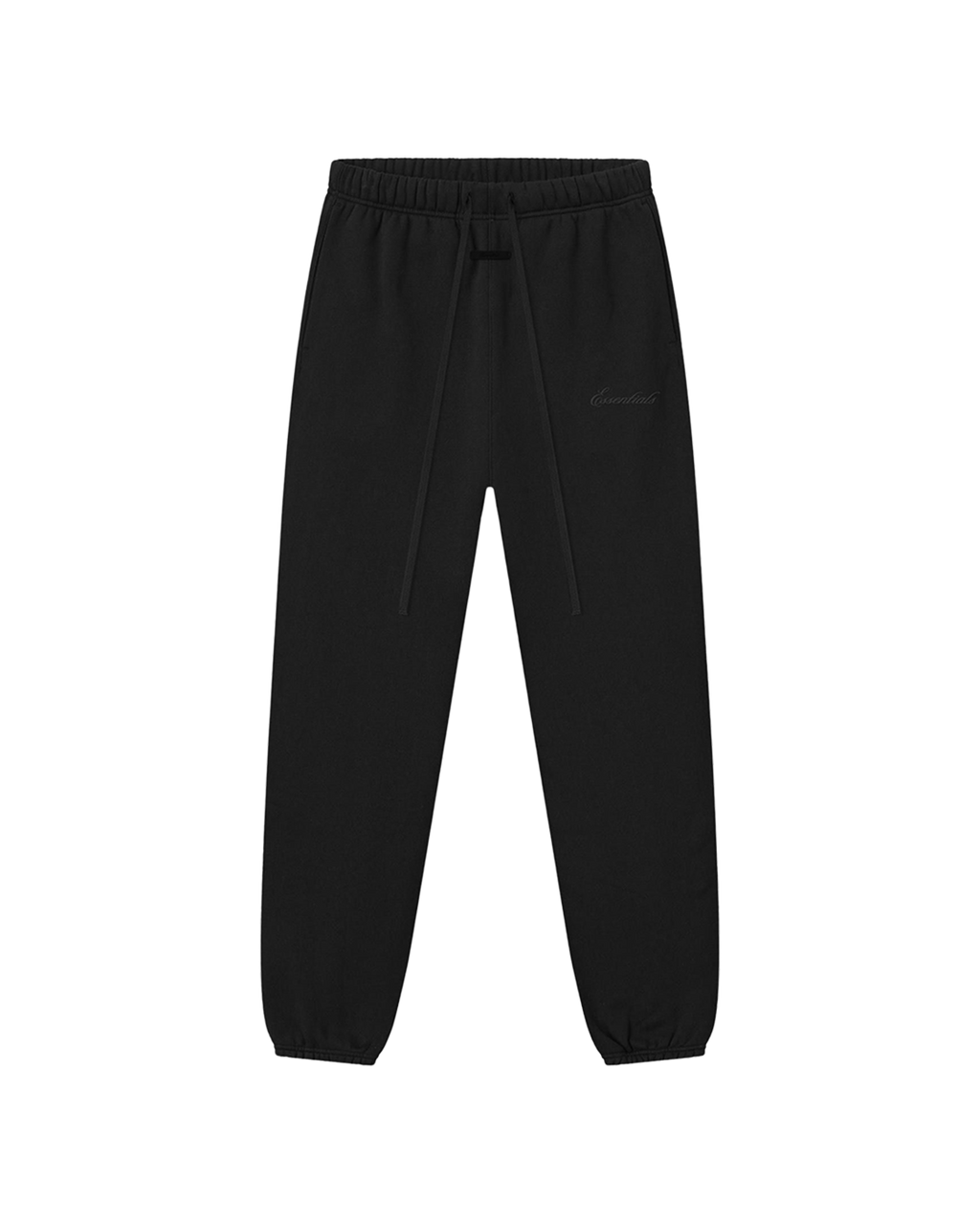 ESSENTIALS SS26 SIGNATURE CLASSIC SWEATPANTS — VINTAGE BLACK — front