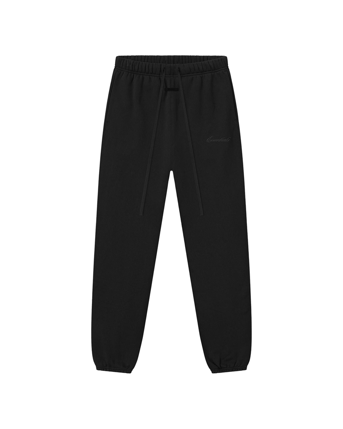 ESSENTIALS SS26 SIGNATURE CLASSIC SWEATPANTS — VINTAGE BLACK — front