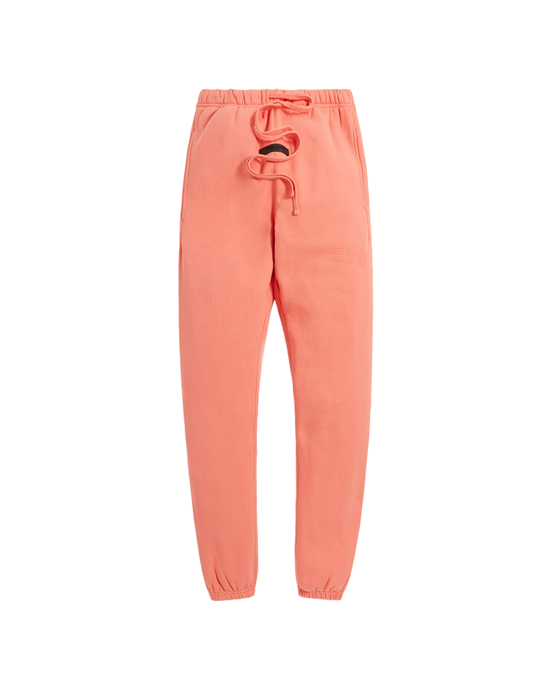 ESSENTIALS SS22 CORE SWEATPANTS — CORAL — front