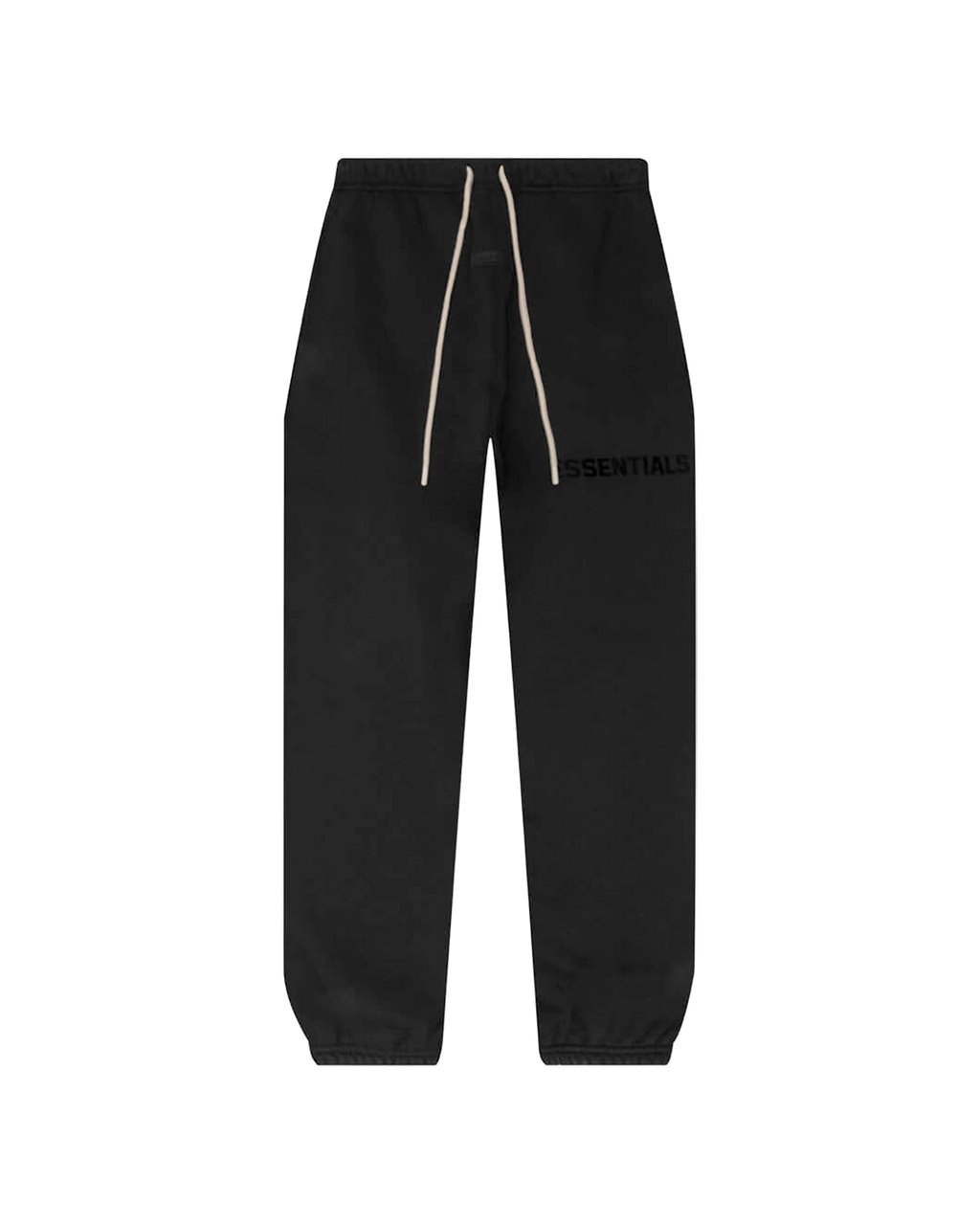 ESSENTIALS SS23 CORE SWEATPANTS — JET BLACK — front