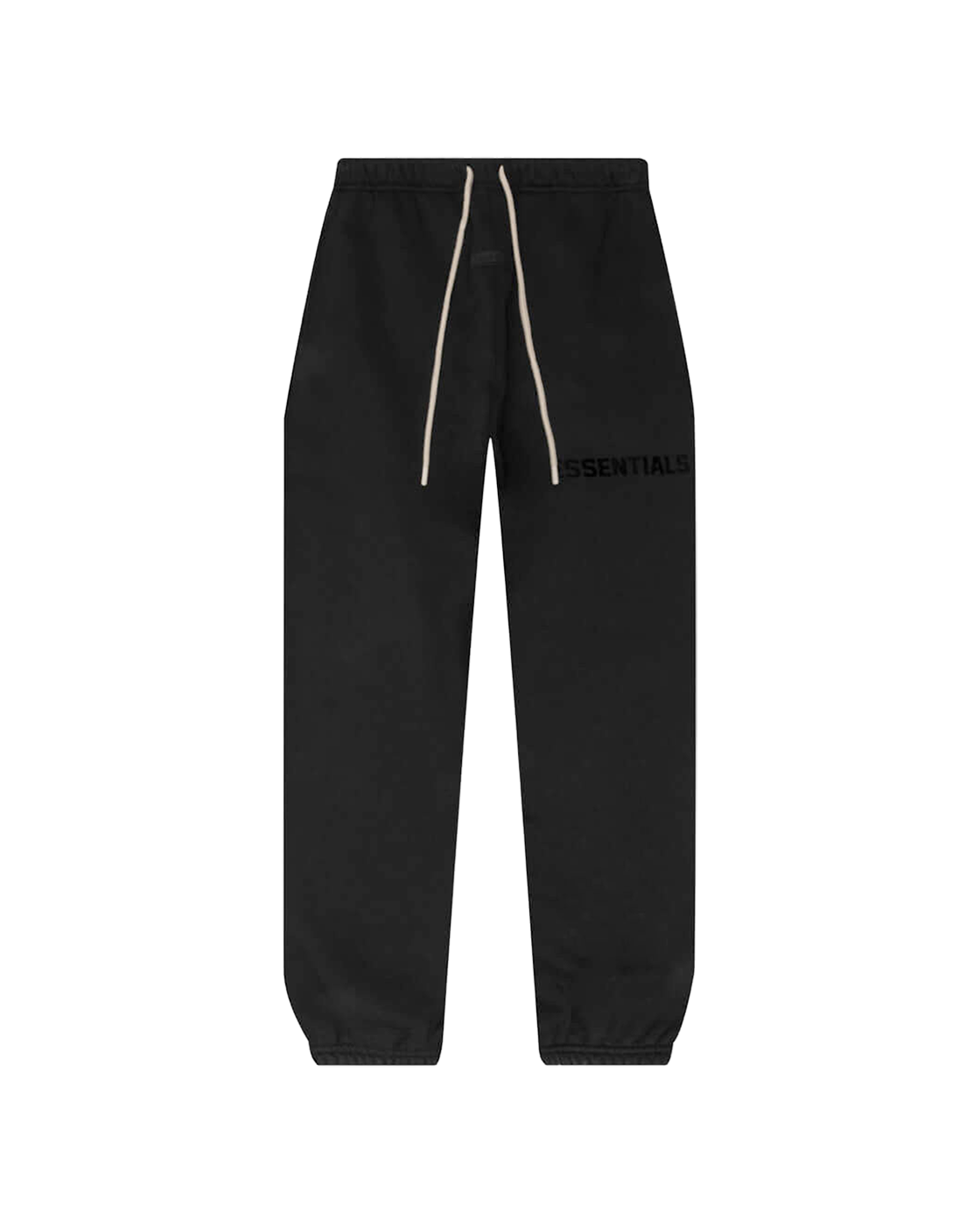 ESSENTIALS SS23 CORE SWEATPANTS — JET BLACK — front