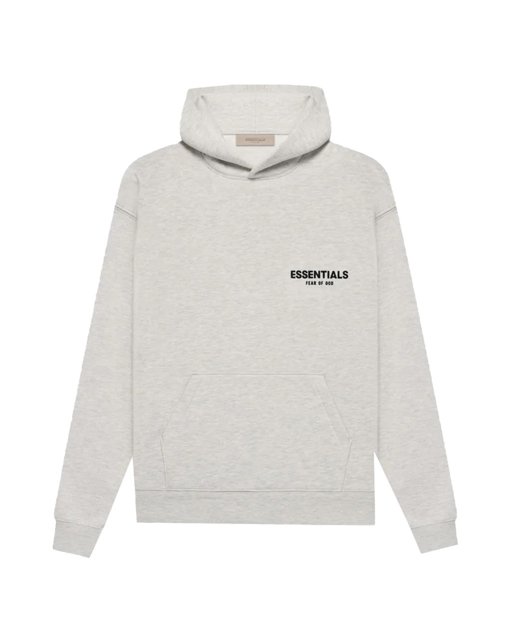 ESSENTIALS SS22 CORE BACK LOGO HOODIE — LIGHT OATMEAL — view 1