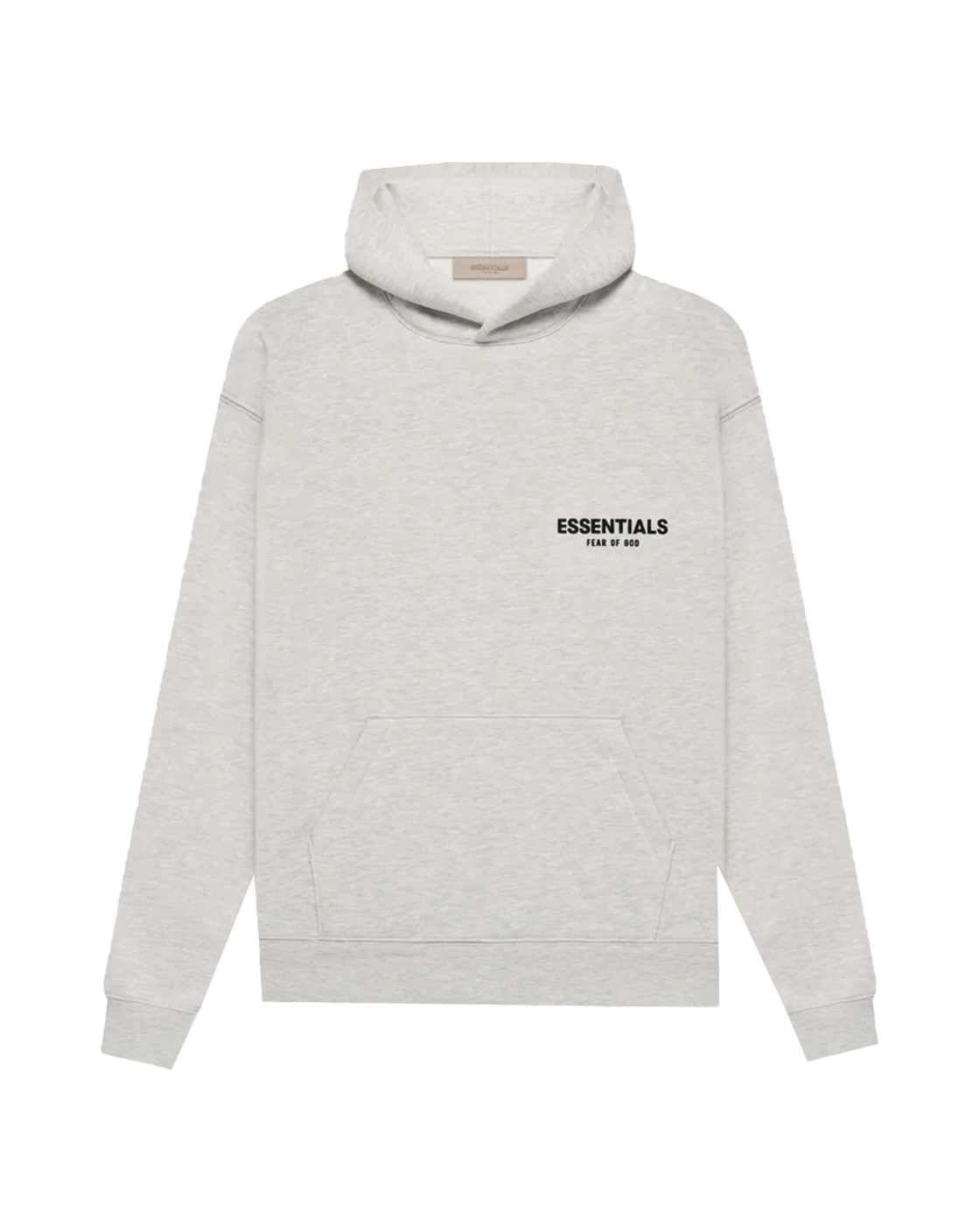 ESSENTIALS SS22 CORE BACK LOGO HOODIE — LIGHT OATMEAL — view 1