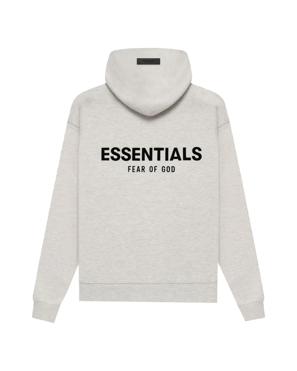 ESSENTIALS SS22 CORE BACK LOGO HOODIE — LIGHT OATMEAL — view 2