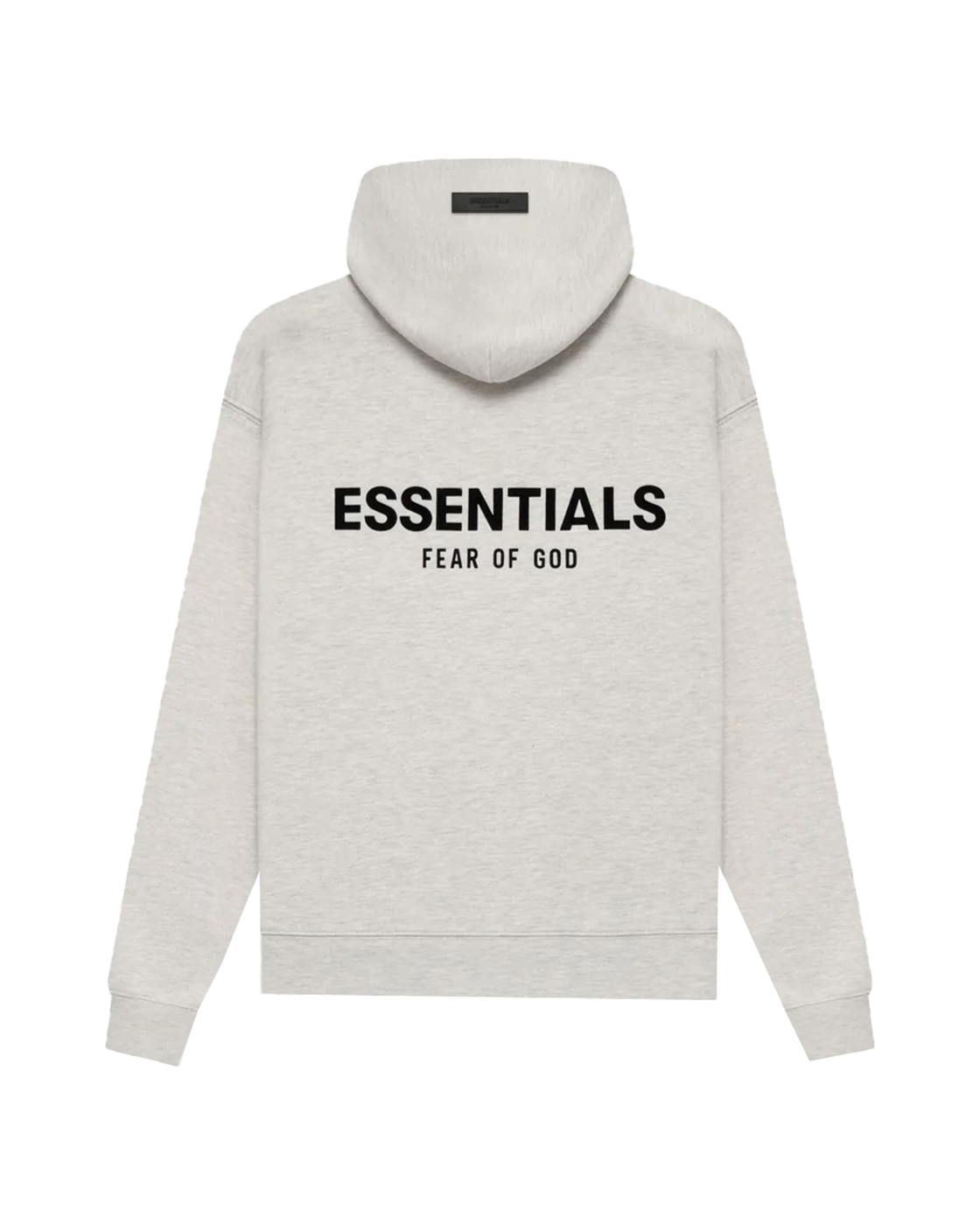 ESSENTIALS SS22 CORE BACK LOGO HOODIE — LIGHT OATMEAL — view 2