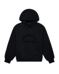 ESSENTIALS SS23 ARCH LOGO HOODIE — JET BLACK — view 1