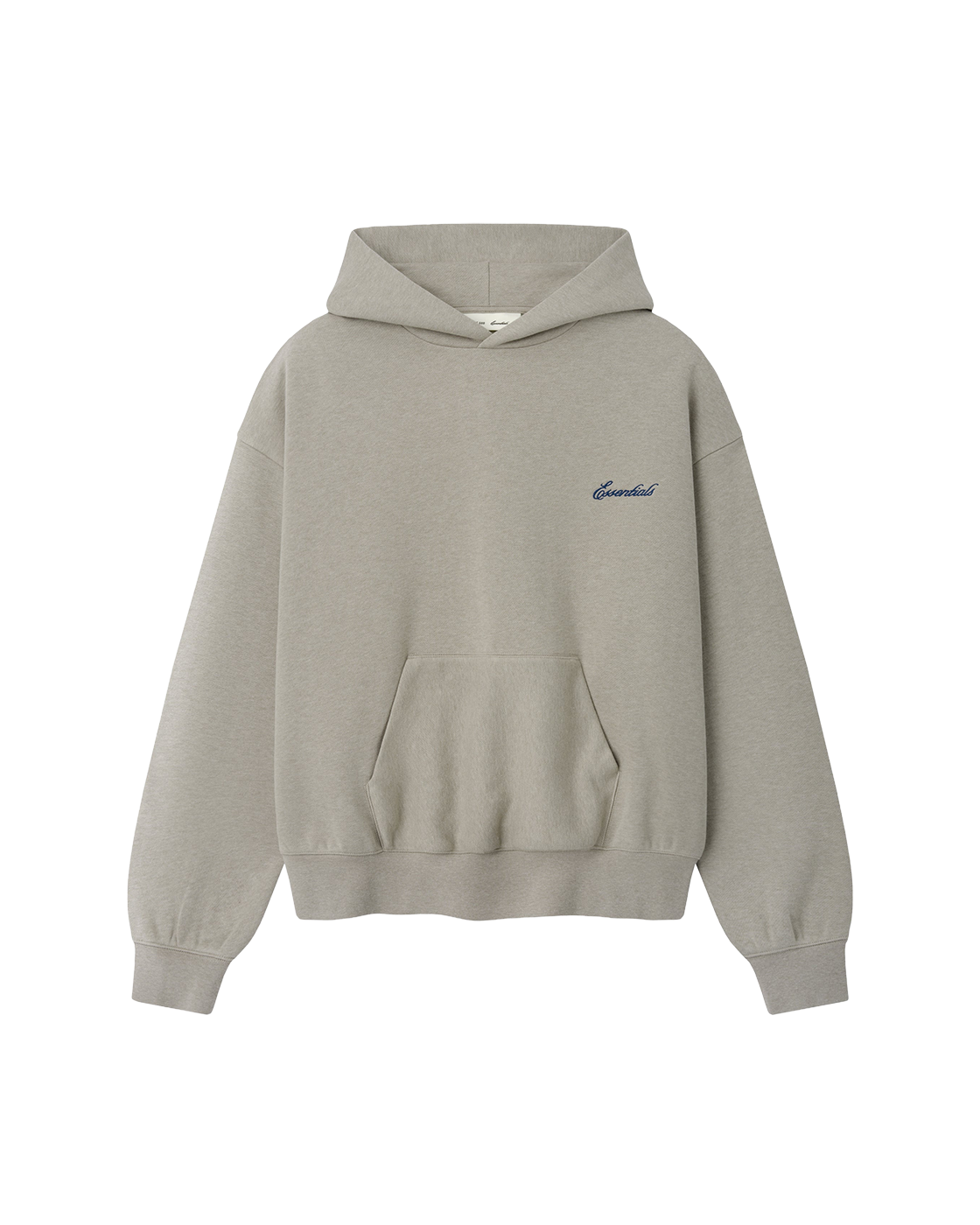 essentials fw26 signature classic hoodie — pyrite heather — product view 1