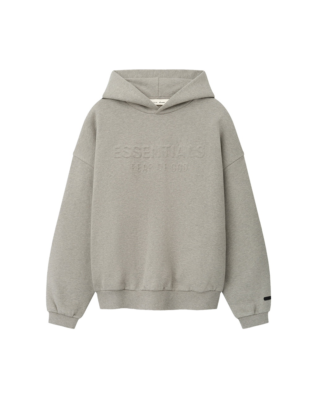 essentials fw26 embossed 90s relaxed hoodie — warm heather — product view 1