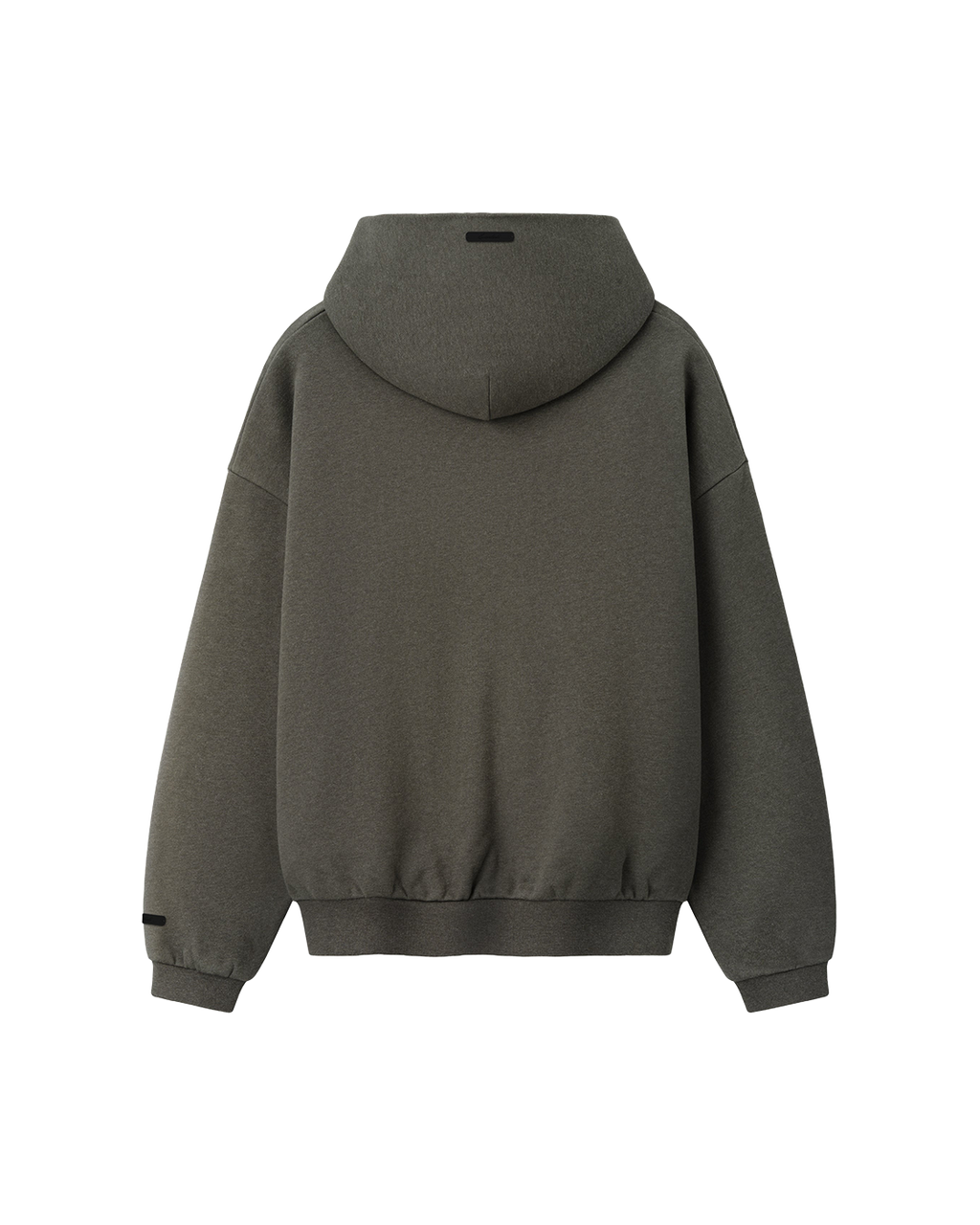 essentials fw26 embossed 90s relaxed hoodie — ash heather — product view 2