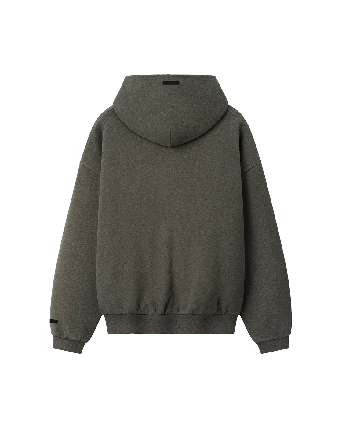 essentials fw26 embossed 90s relaxed hoodie — ash heather — product view 2