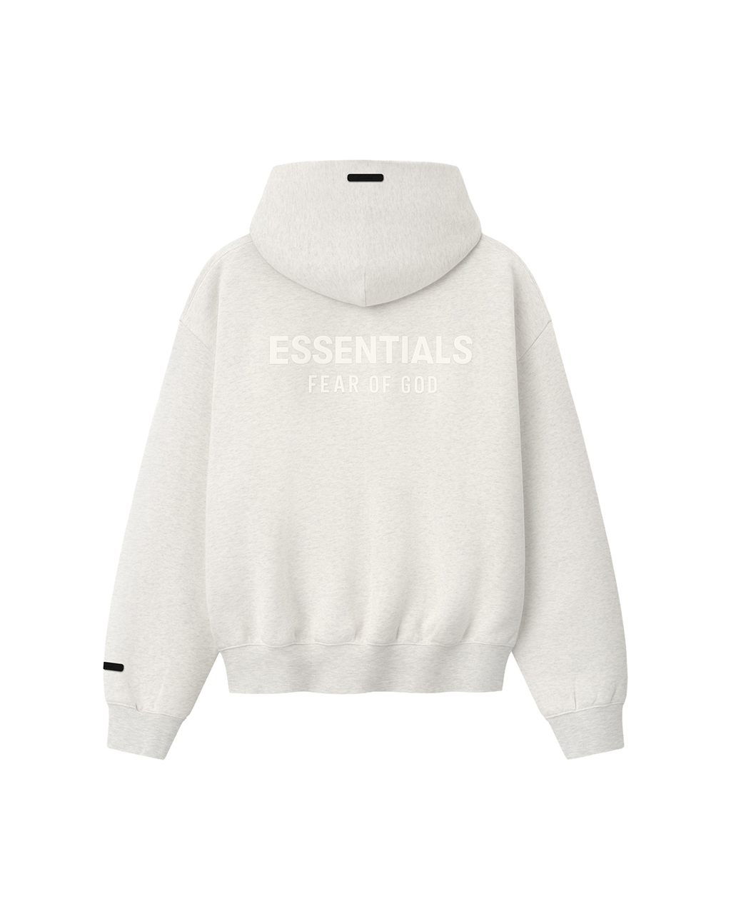 essentials fw26 classic hoodie — oatmeal heather — product view 2