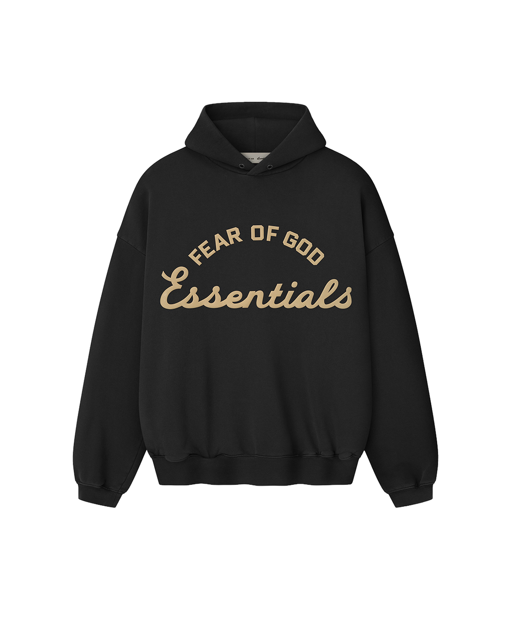 essentials ss26 training 90s hoodie — faded black — product view 1