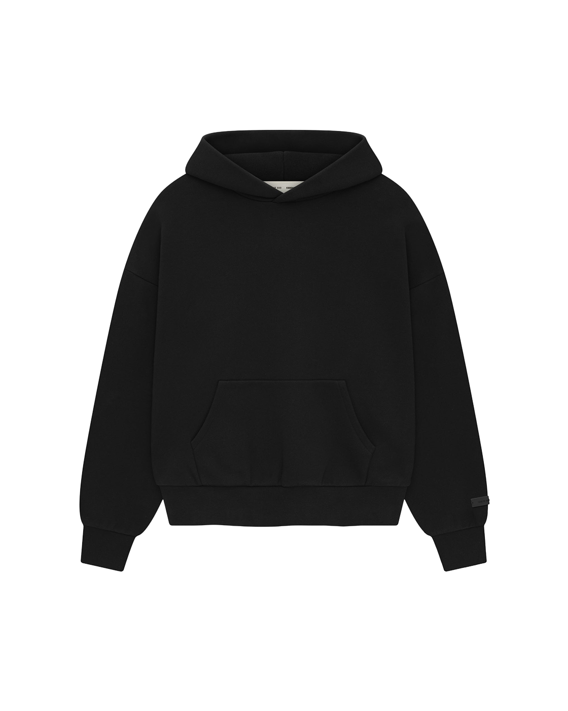 essentials ss26 classic hoodie — vintage black — product view 1